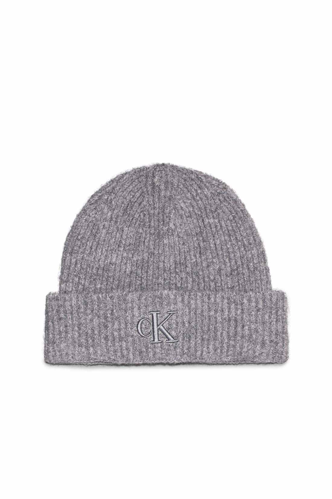 CALVIN KLEIN JEANS - Women's ribbed beanie with monogram-5