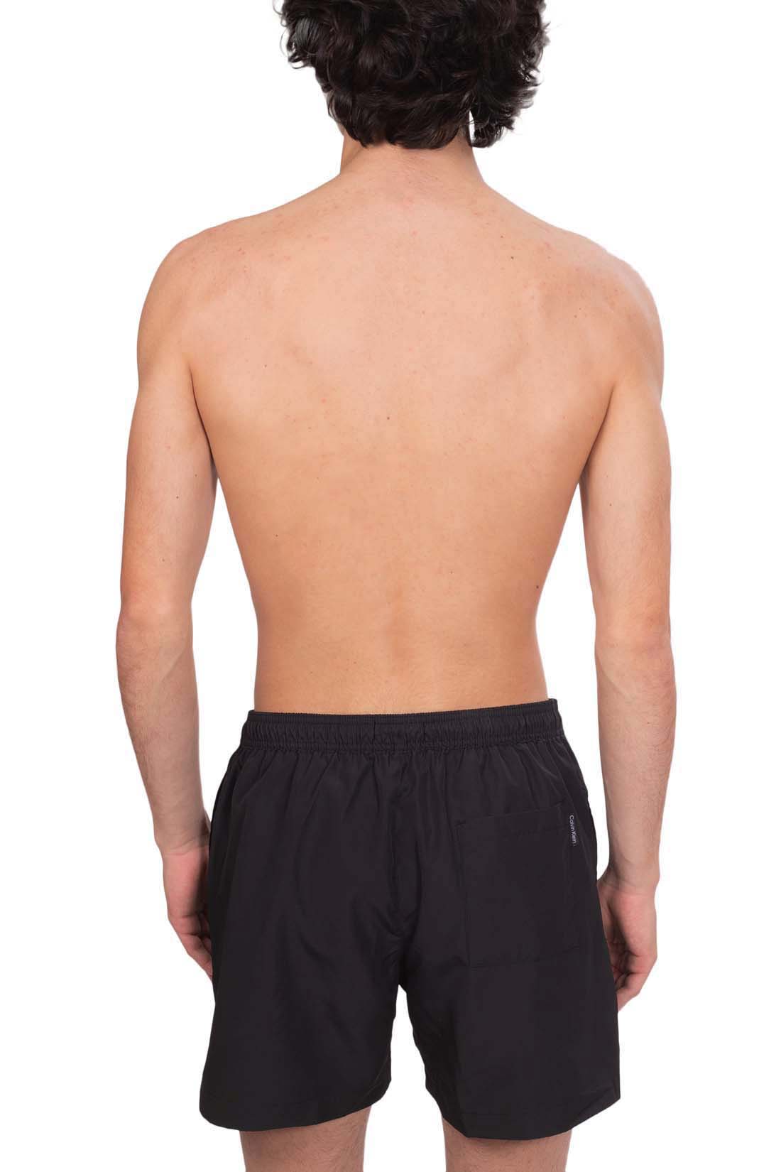 CALVIN KLEIN - Men's swim shorts with contrasting monogram  - Size L-6