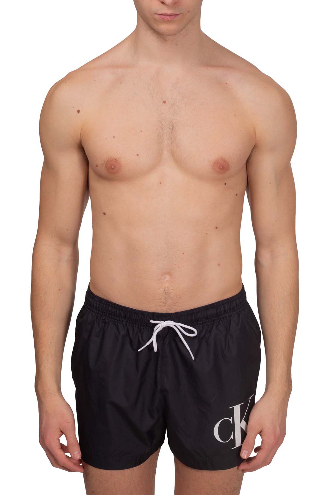 CALVIN KLEIN - Men's monogram swim shorts-2