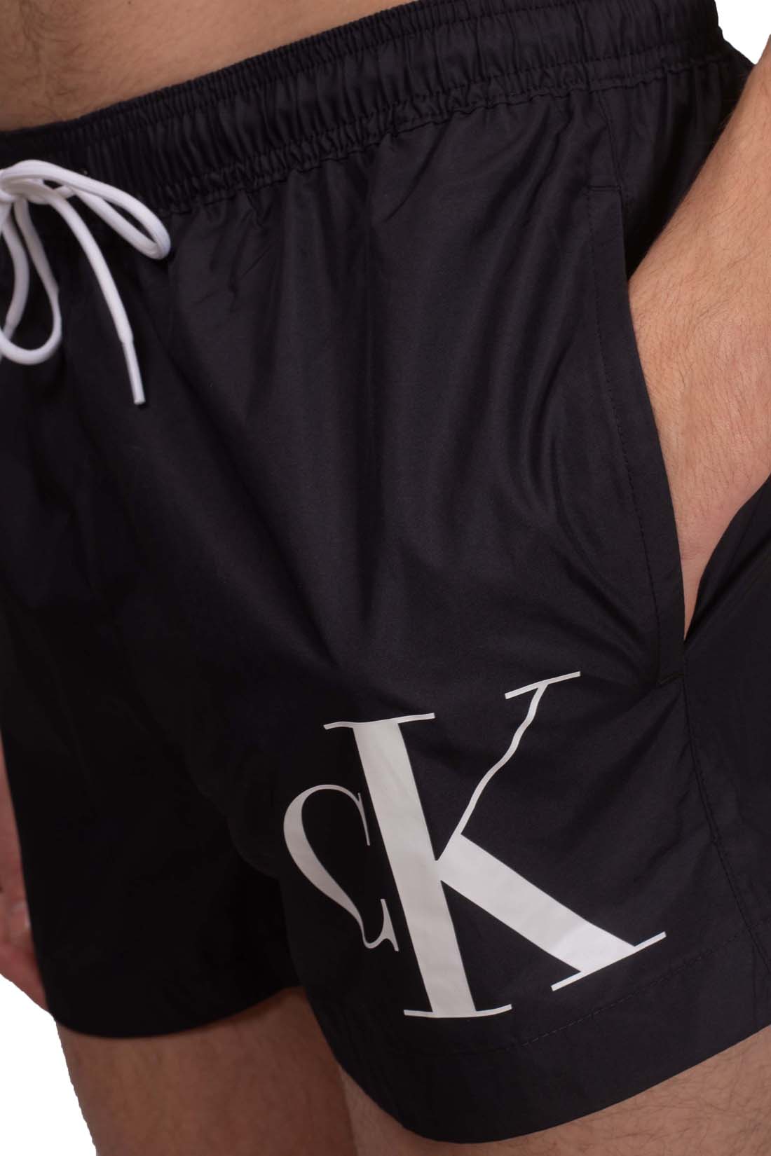 CALVIN KLEIN - Men's monogram swim shorts-5