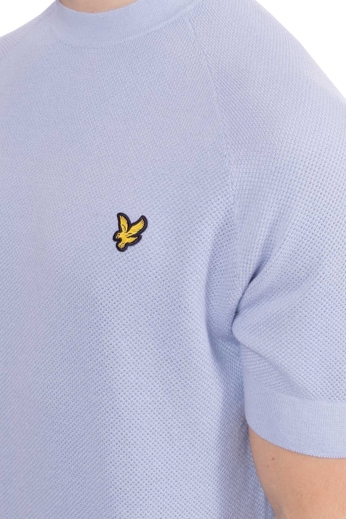 LYLE & SCOTT - Men's knitted T-shirt in linen blend-4
