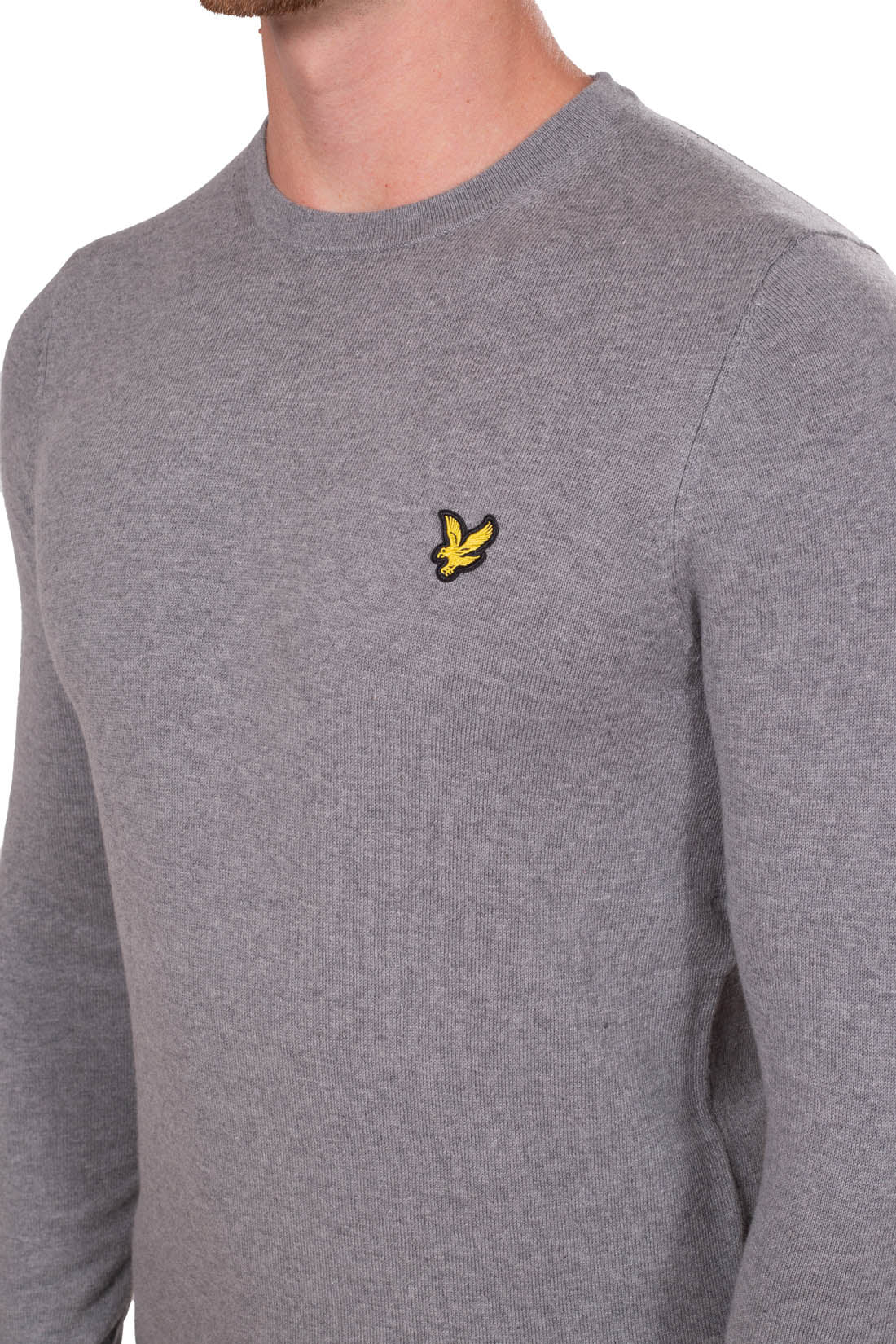 LYLE & SCOTT - Men's essential wool logo sweater  - Size KN400VCW635-M-0