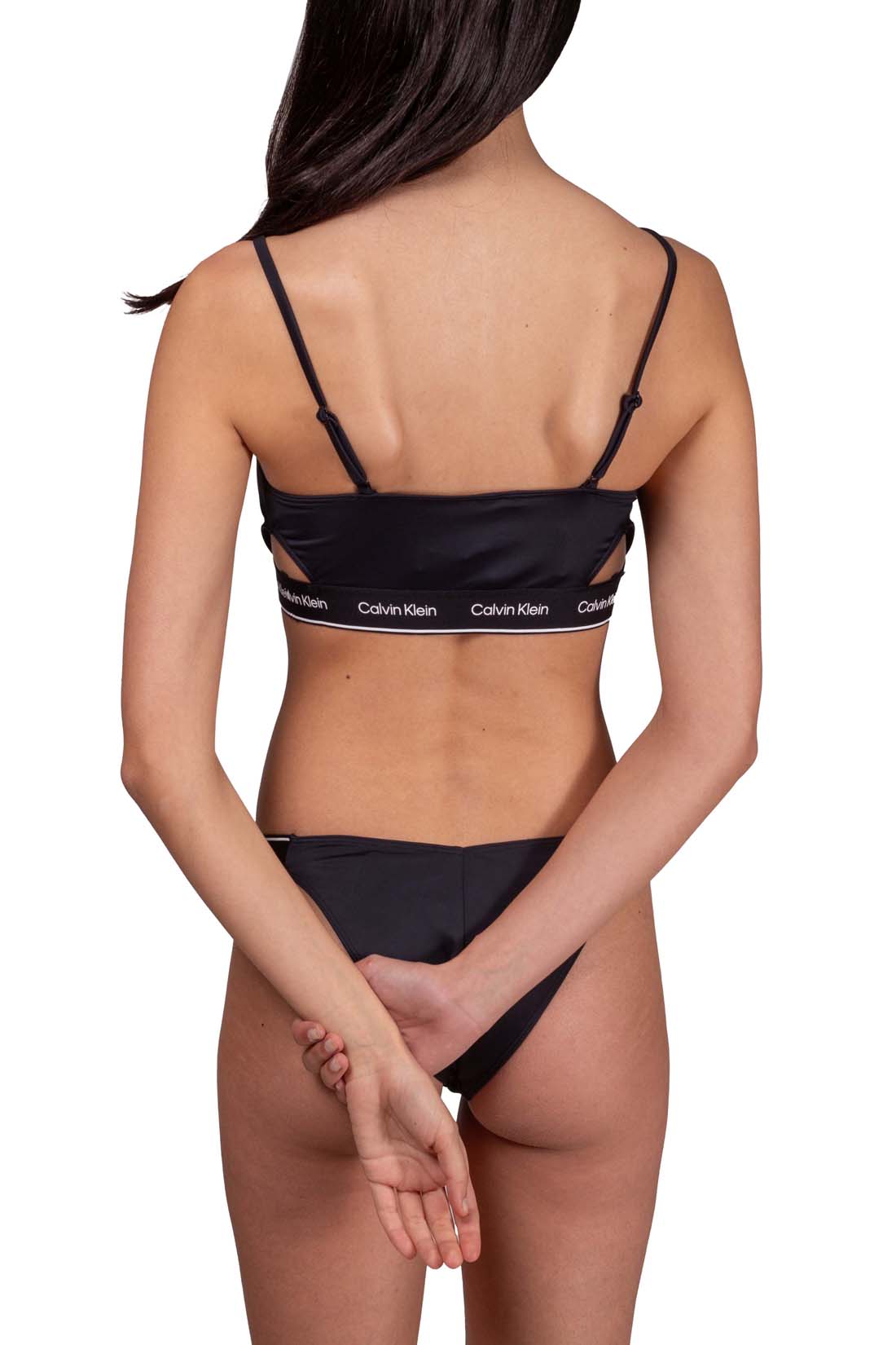 CALVIN KLEIN - Women's bandeau bikini top with cut-out  - Size L-7