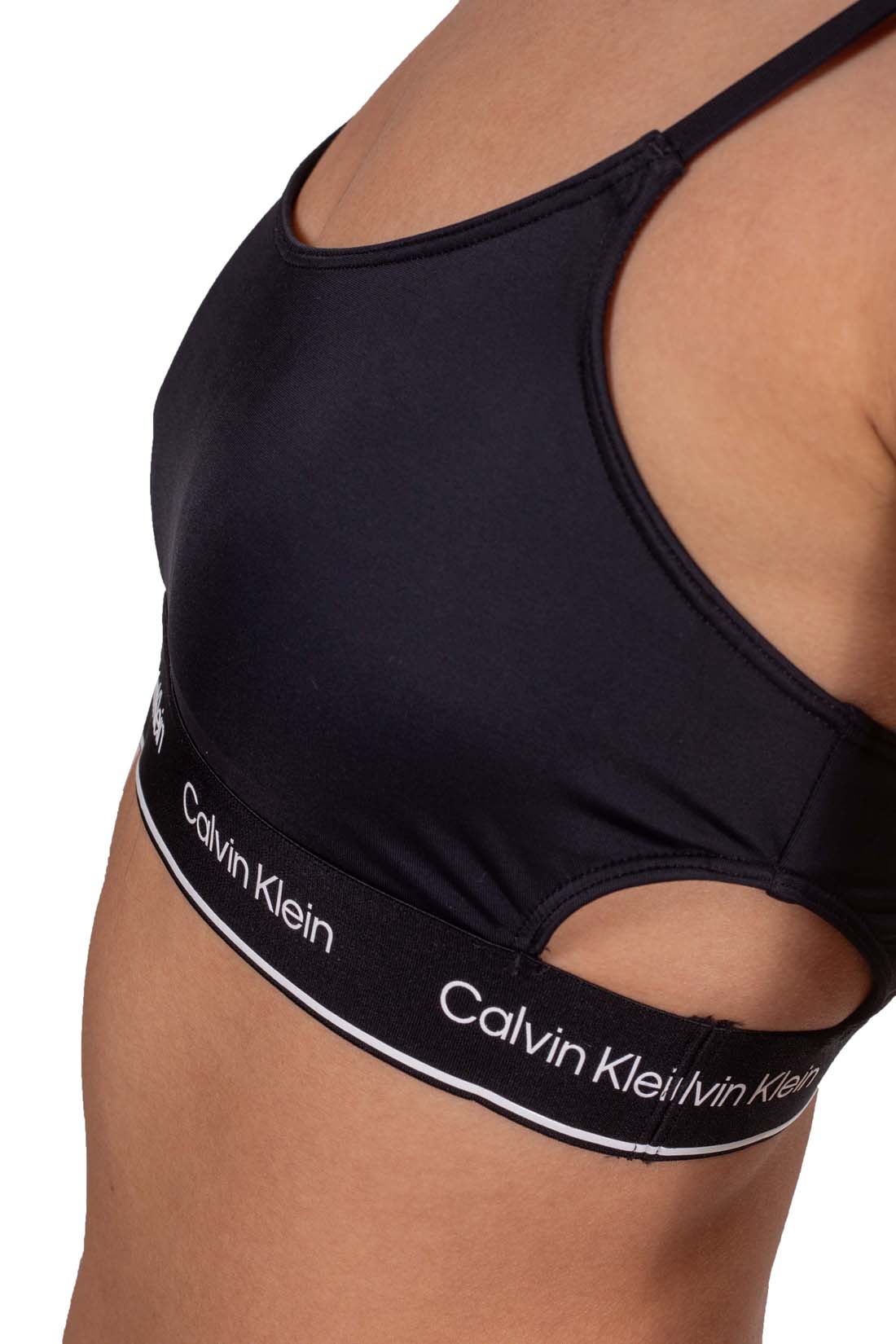 CALVIN KLEIN - Women's bandeau bikini top with cut-out  - Size L-0