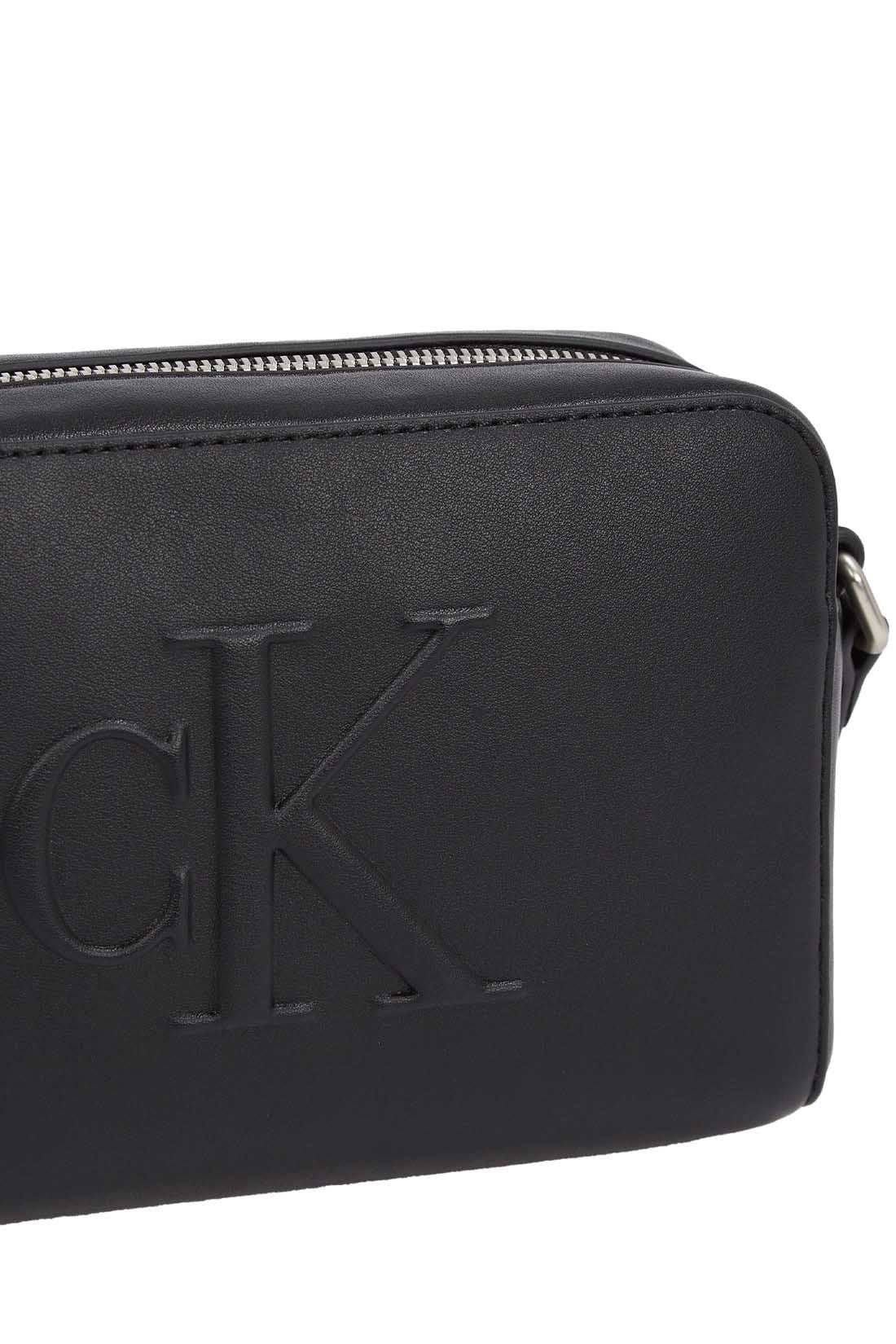 CALVIN KLEIN JEANS - Women's faux-leather shoulder bag with monogram-6