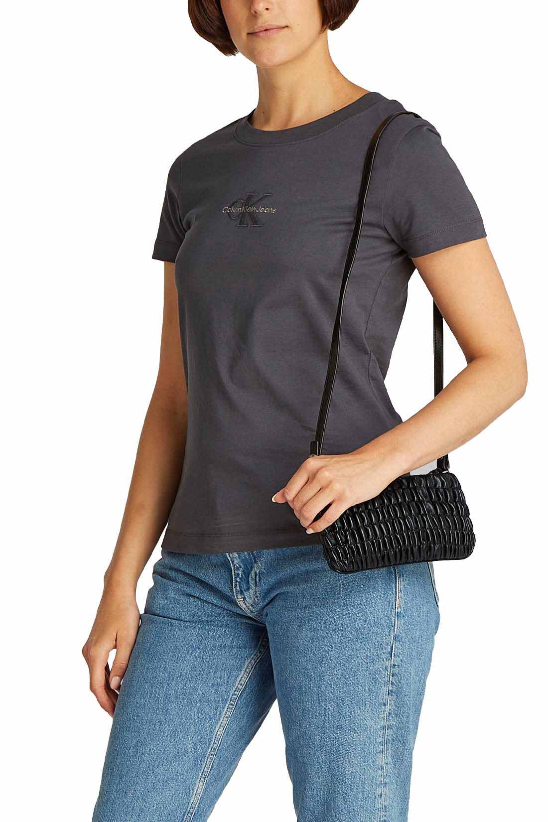 CALVIN KLEIN JEANS - Women's rouched shoulder bag-8