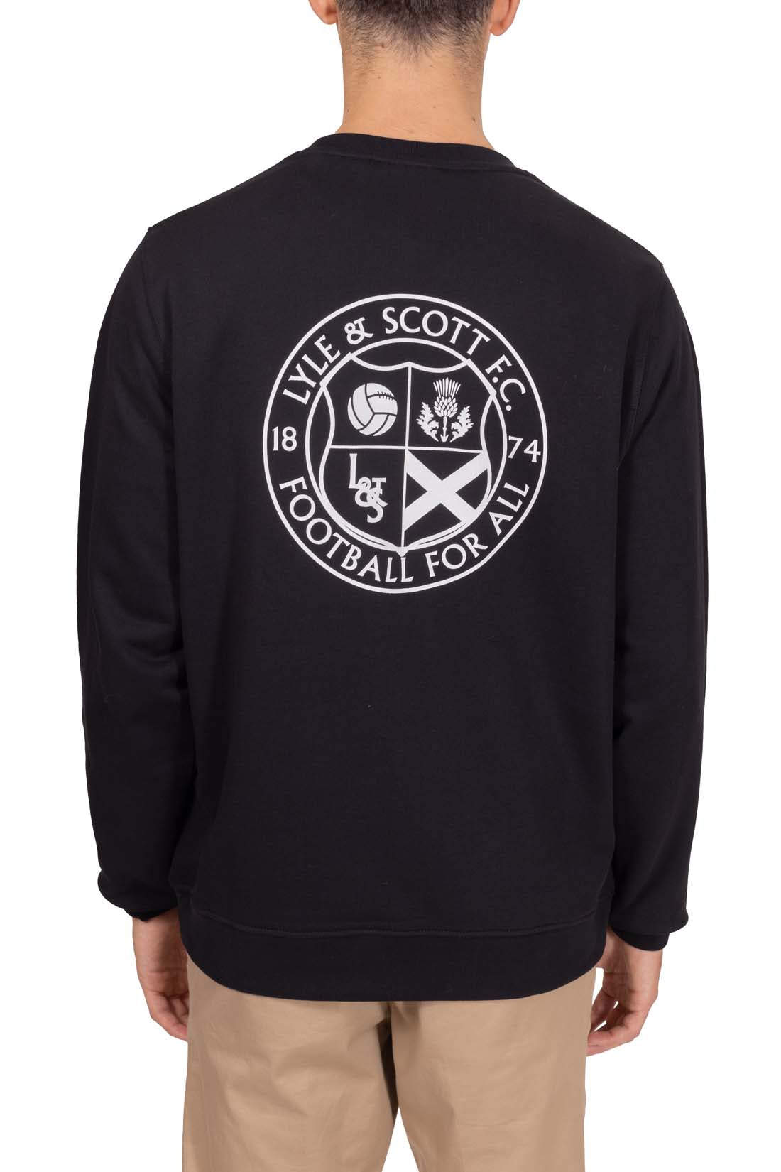 LYLE & SCOTT - Men's relaxed sweatshirt with football print-6