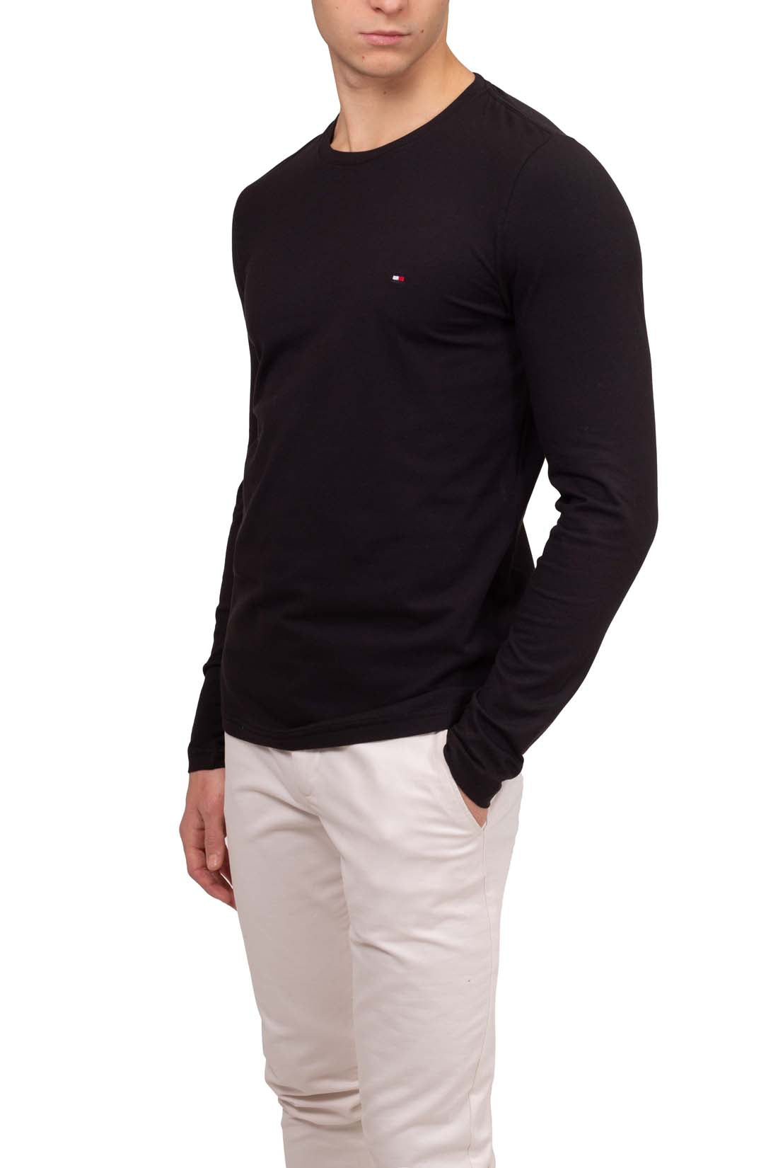 TOMMY HILFIGER - Men's basic slim T-shirt with long sleeves - Size XXL-35
