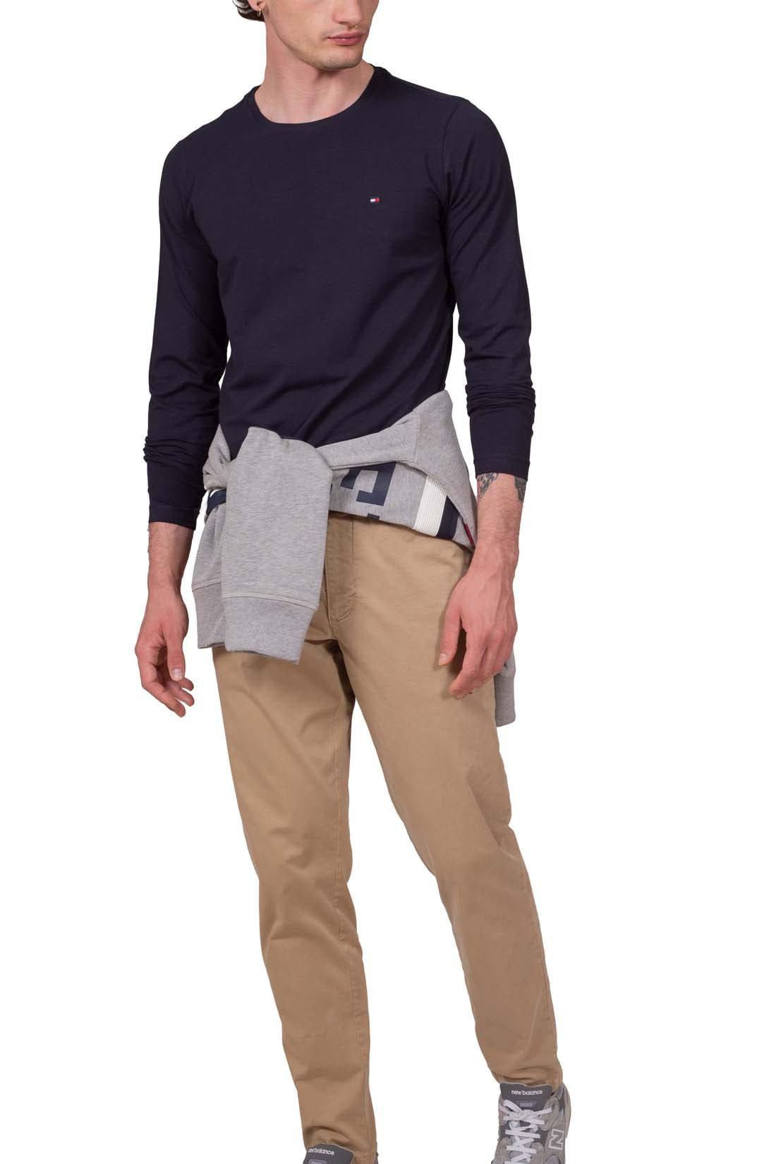 TOMMY HILFIGER - Men's basic slim T-shirt with long sleeves - Size XXL-7