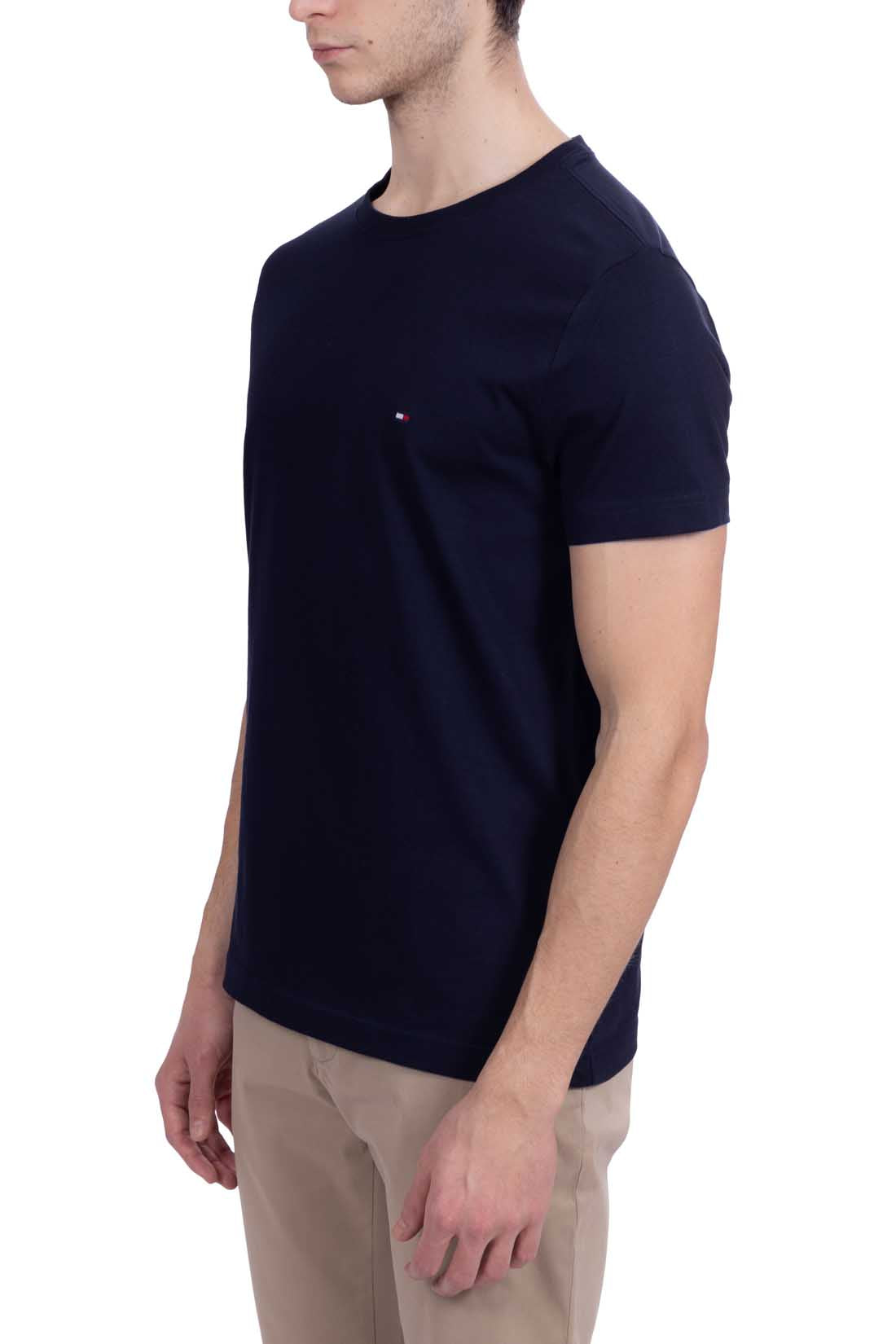 TOMMY HILFIGER - Men's slim Essential T-shirt in pure cotton  - Size XXL-21