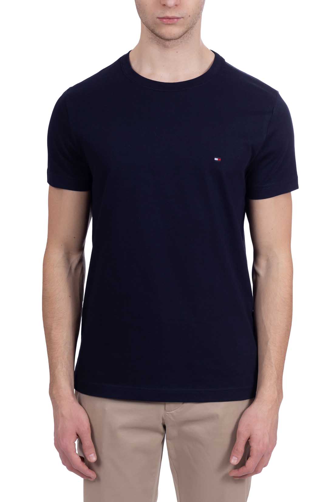 TOMMY HILFIGER - Men's slim Essential T-shirt in pure cotton  - Size XXL-27