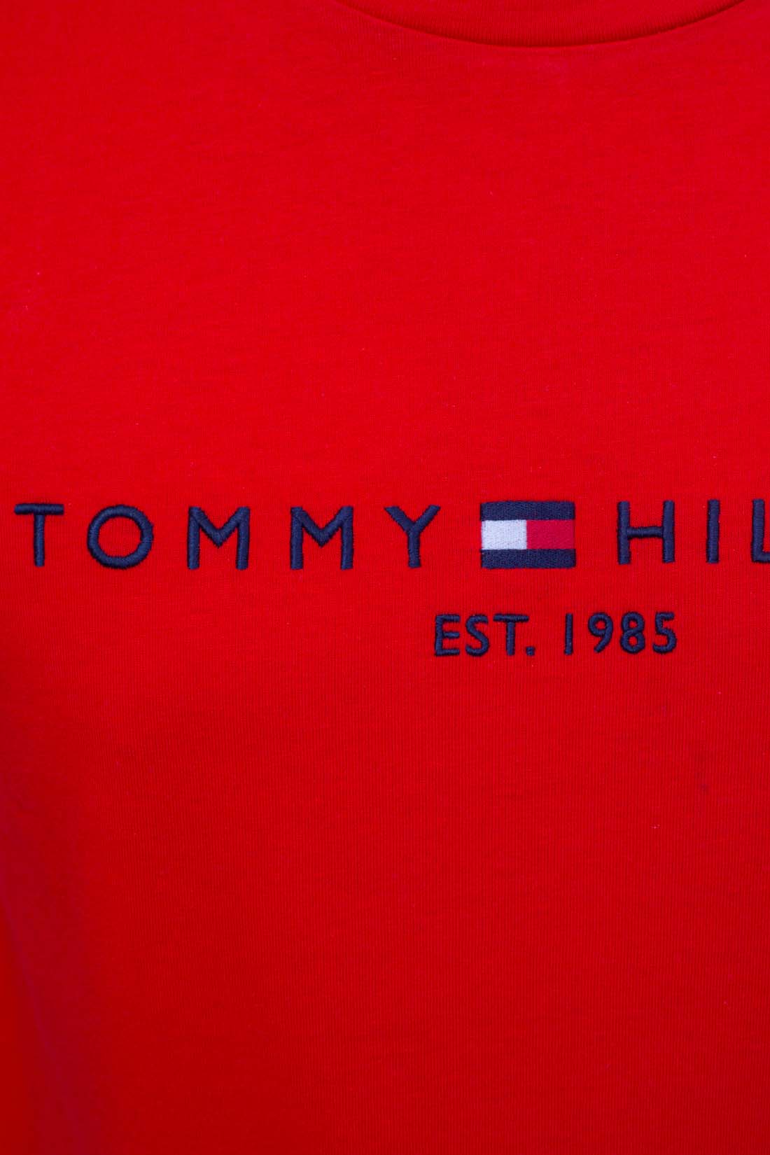 TOMMY HILFIGER - Men's regular T-shirt with embroidered logo - Size XL-4