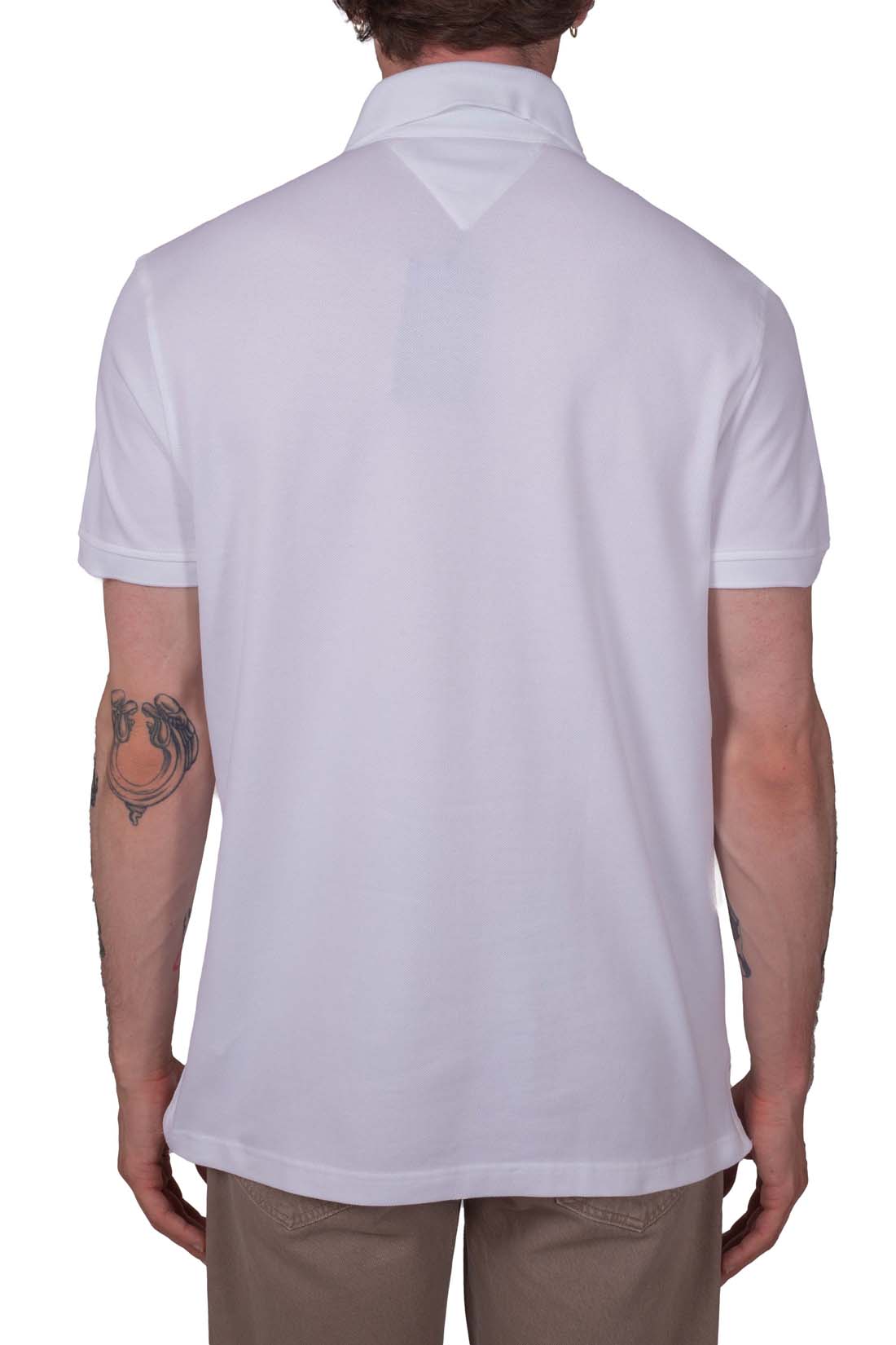 TOMMY HILFIGER - Men's regular polo shirt with side slits  - Size S-14