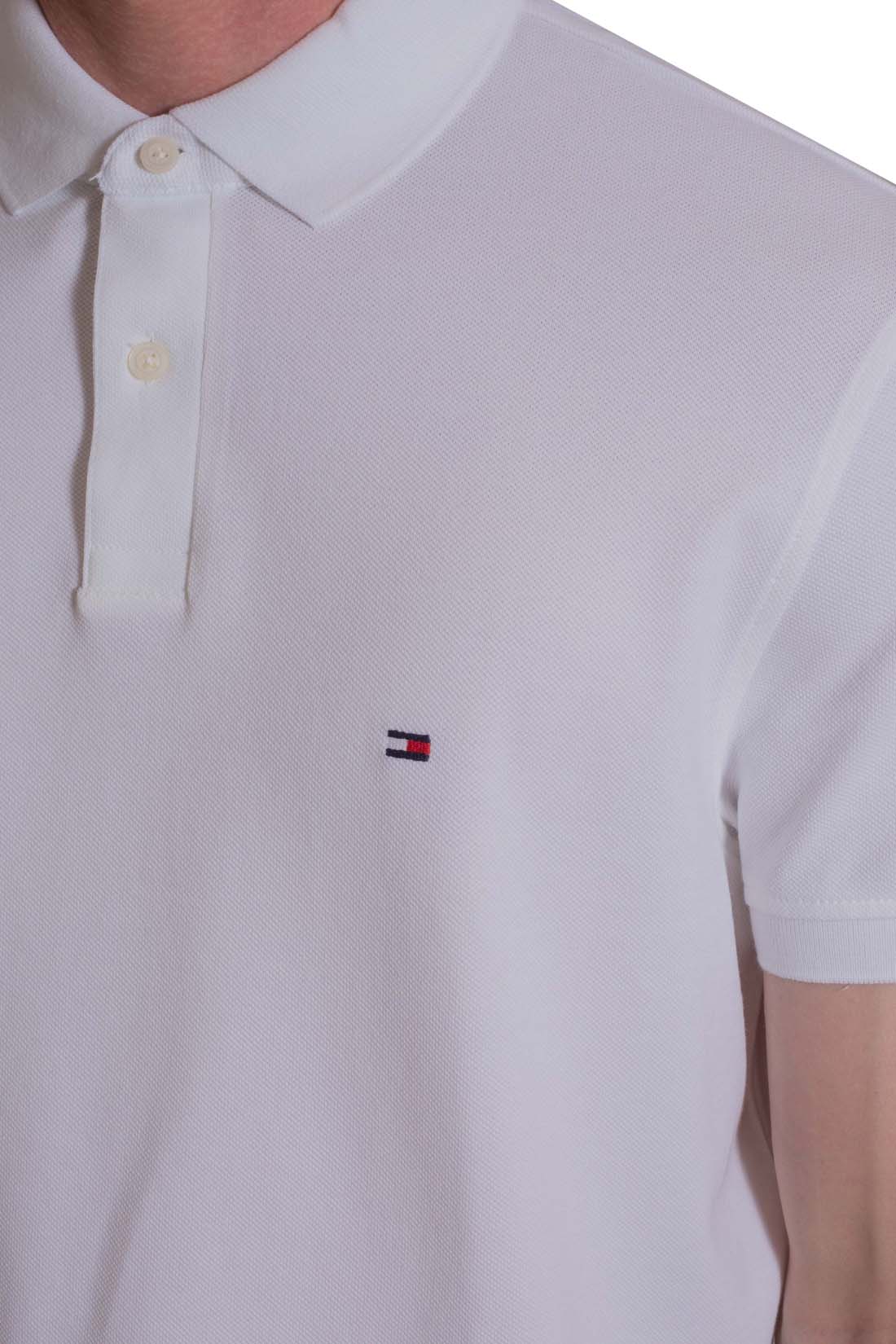 TOMMY HILFIGER - Men's regular polo shirt with side slits  - Size S-12