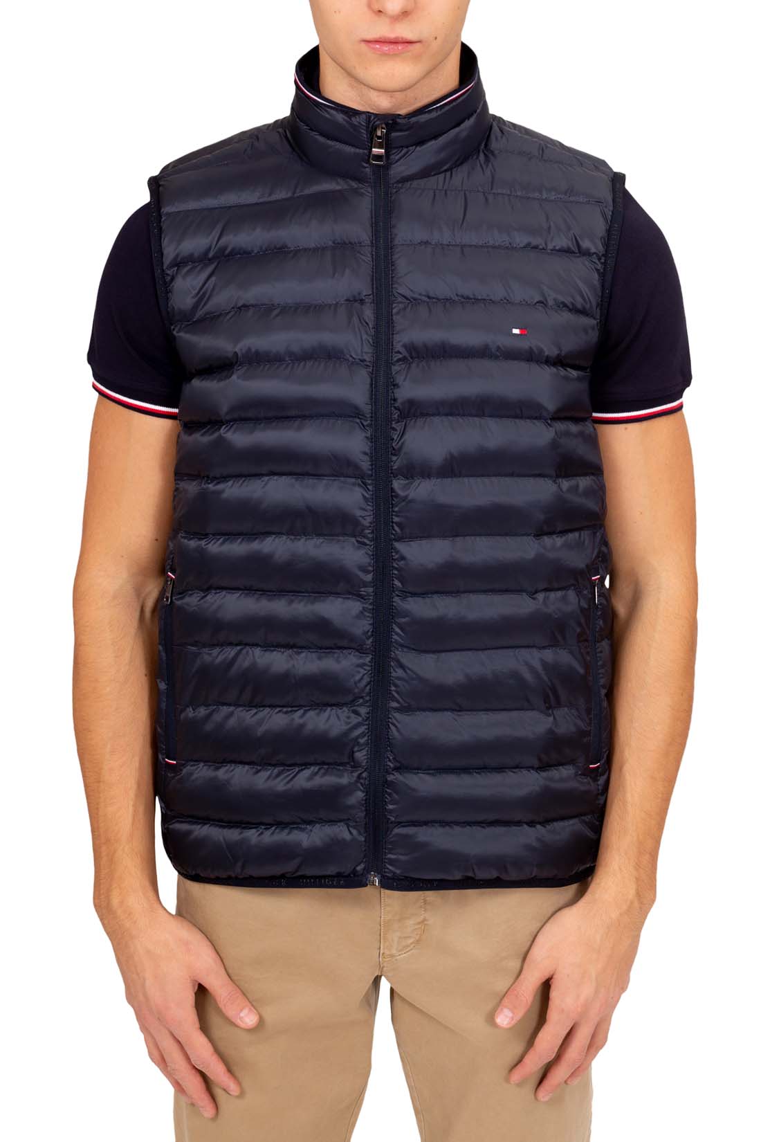 TOMMY HILFIGER - Men's foldable and water-repellent sleeveless down jacket - Size XXL-3