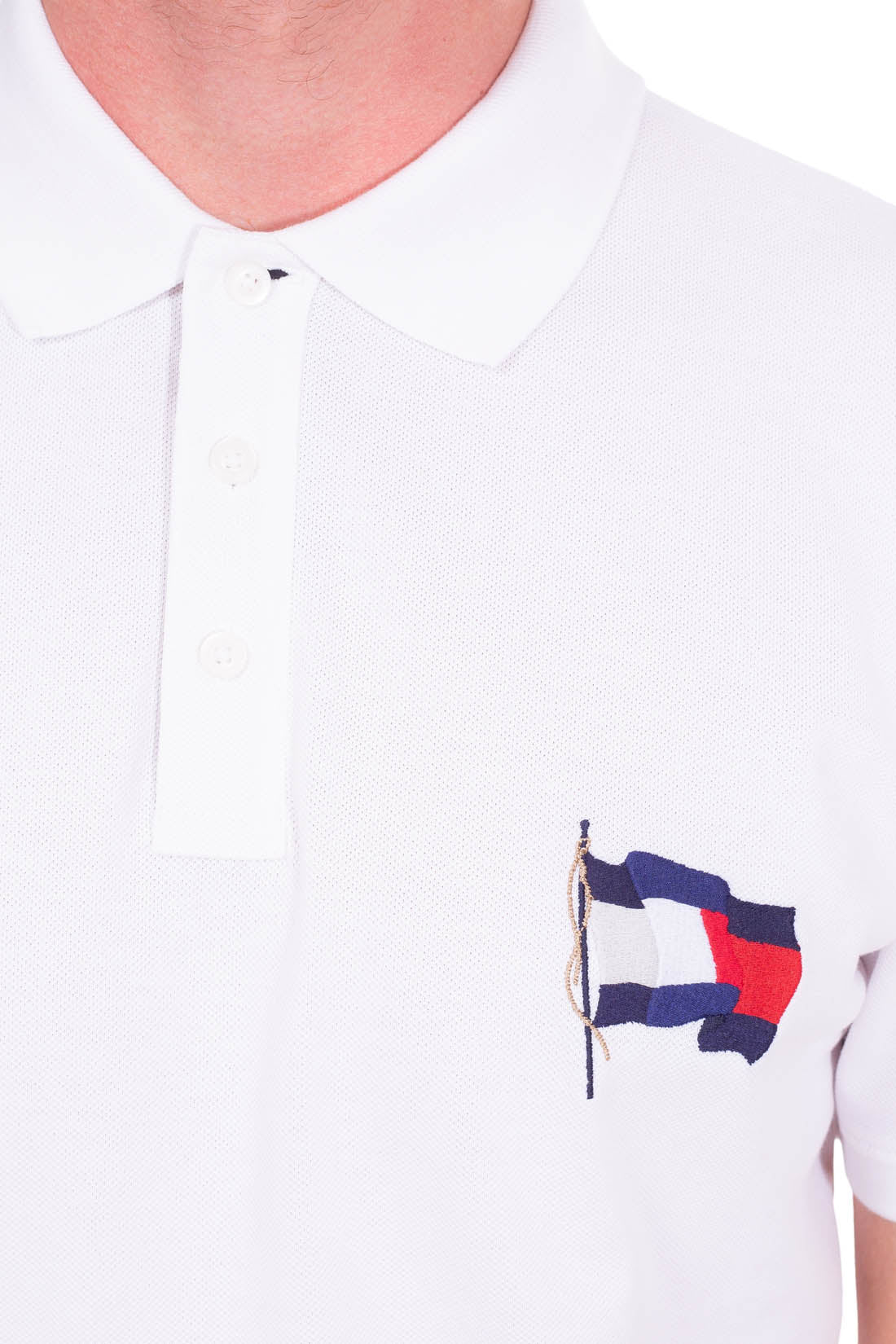 TOMMY HILFIGER - Men's wavy flag polo shirt-4