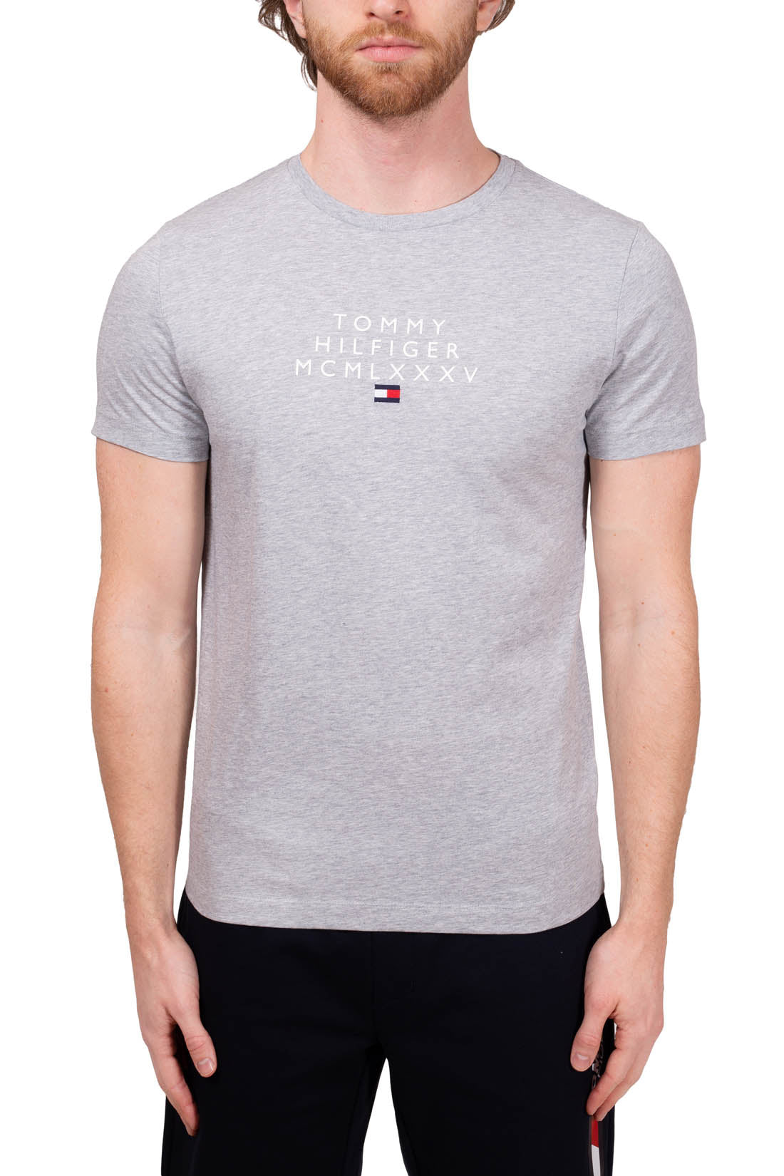 TOMMY HILFIGER - Men's basic logo T-shirt  - Size XXL-9