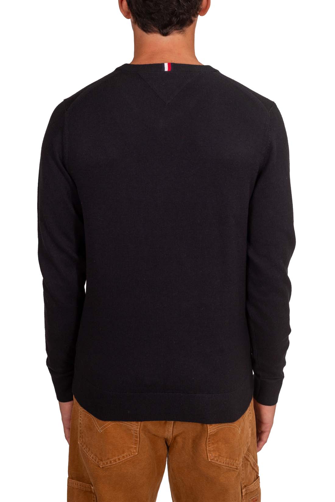 TOMMY HILFIGER - Men's cashmere blend sweater with v-neck  - Size XXL-22