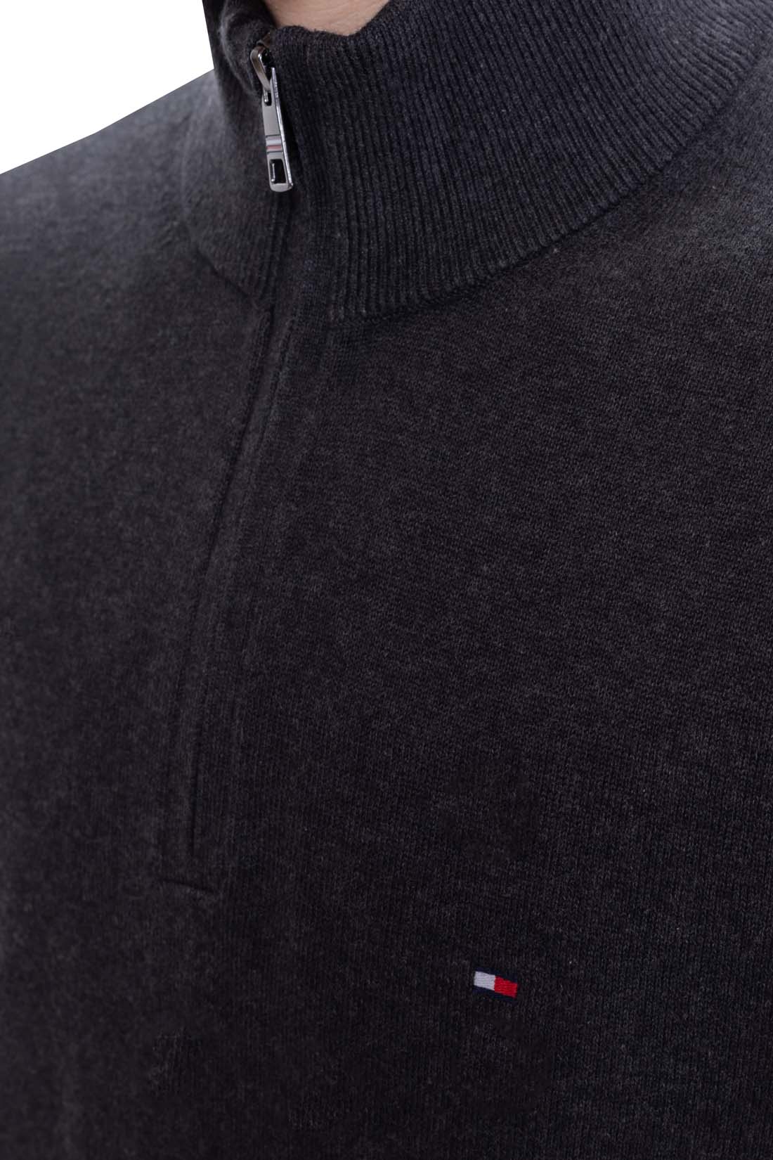 TOMMY HILFIGER - Men's cashmere blend sweater with zip-12