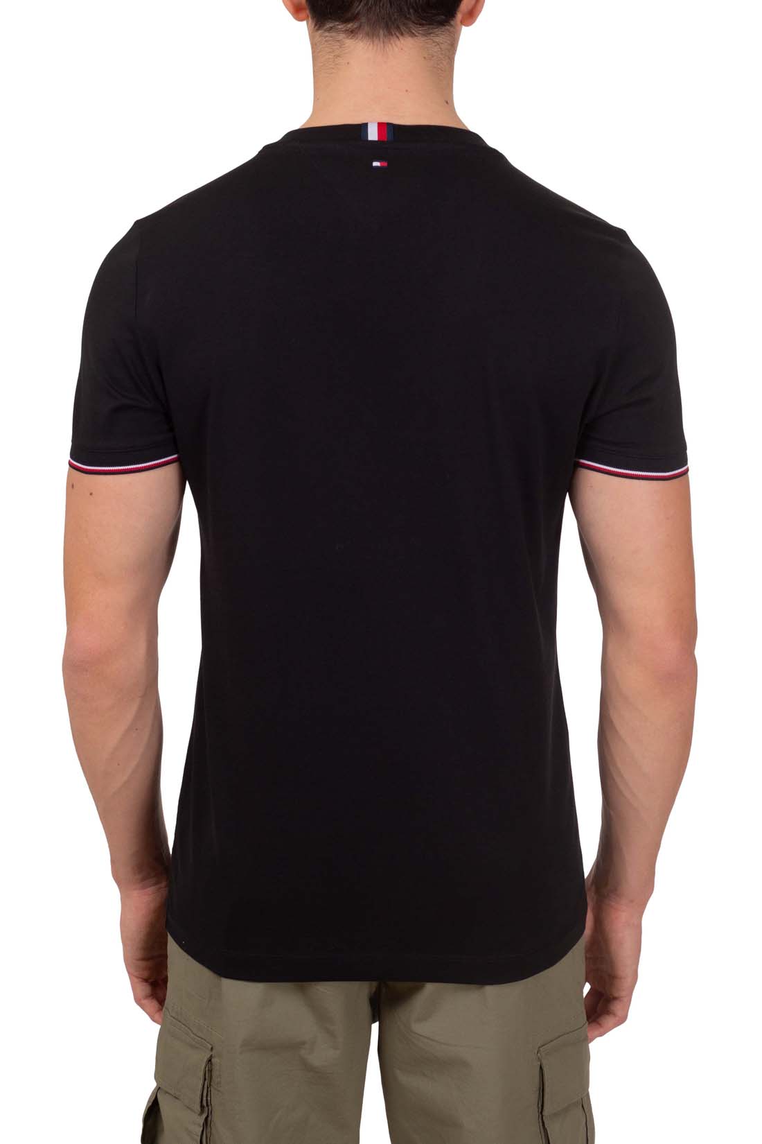 TOMMY HILFIGER - Men's slim T-shirt with signature details  - Size XXL-18