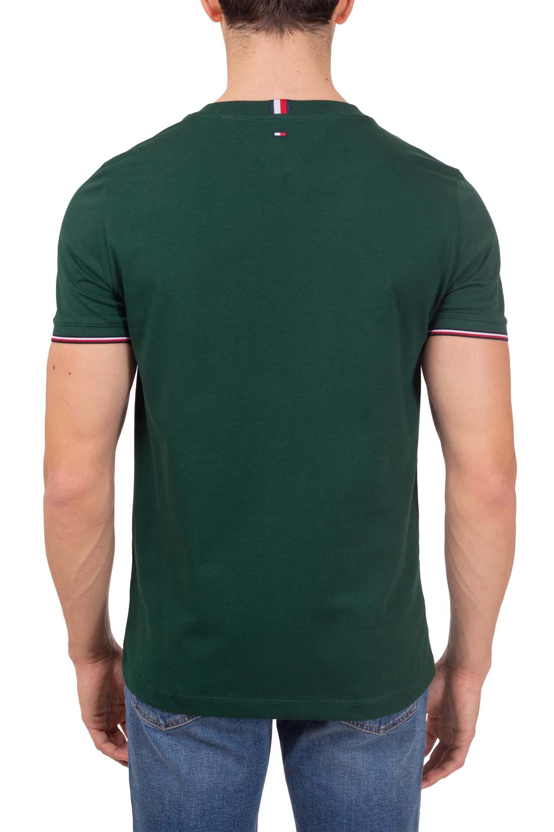 TOMMY HILFIGER - Men's slim T-shirt with signature details  - Size XXL-30