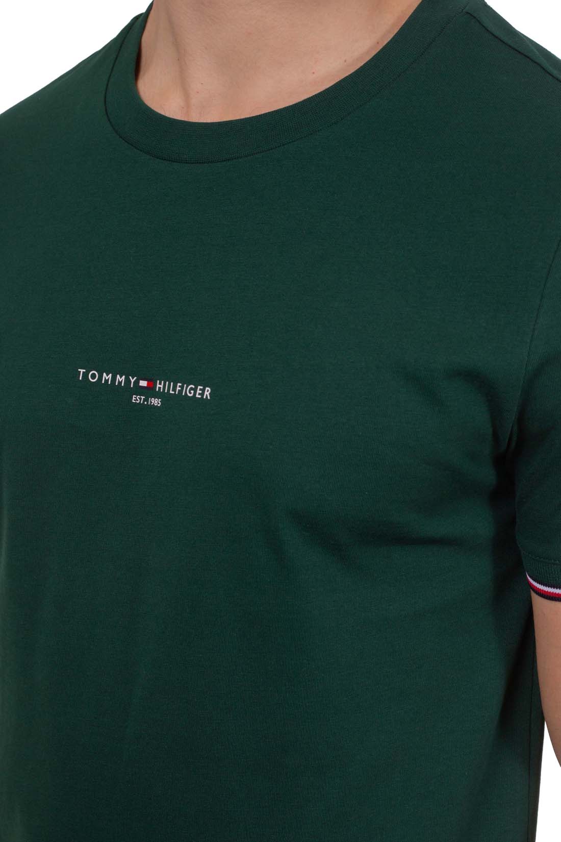 TOMMY HILFIGER - Men's slim T-shirt with signature details  - Size XXL-28