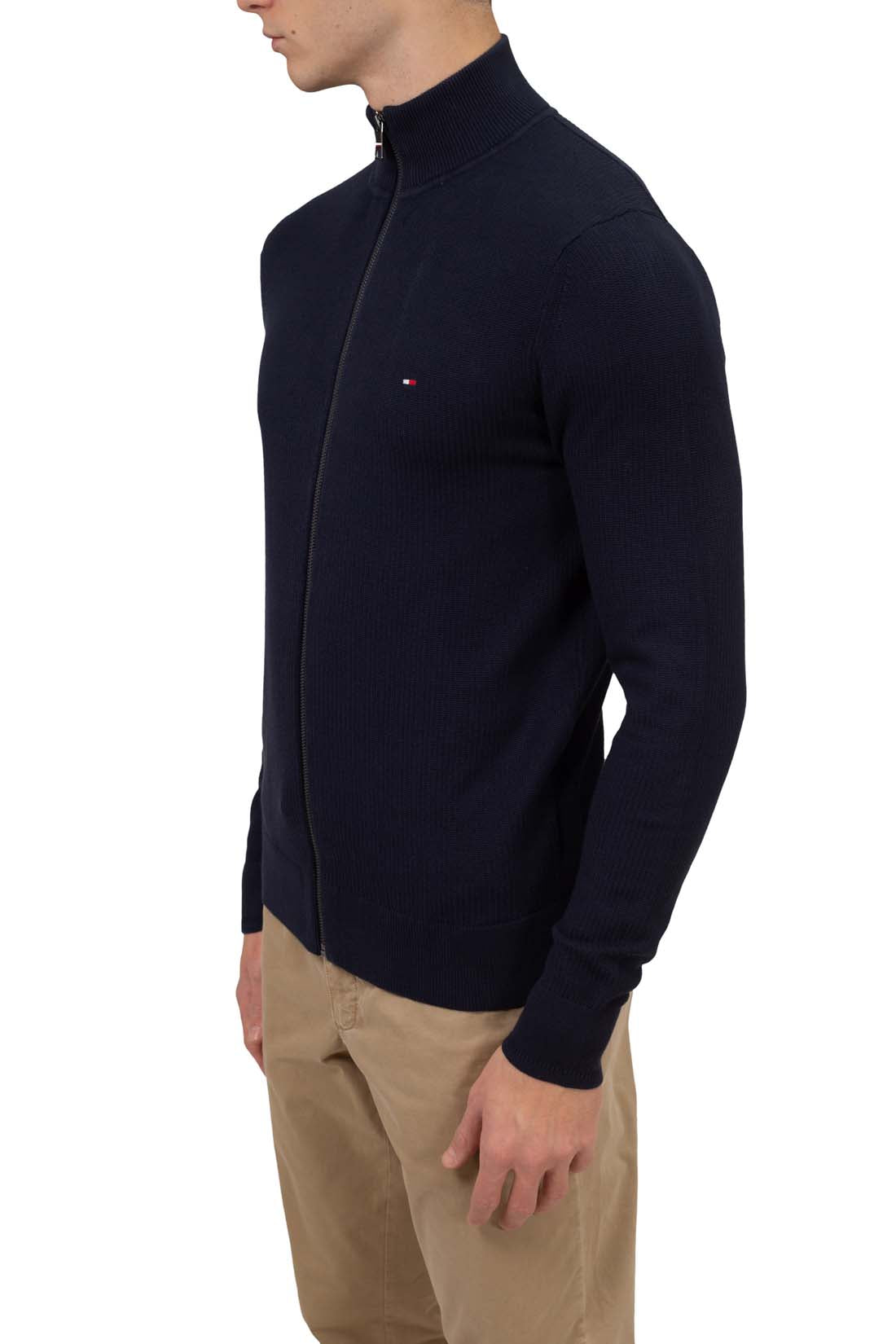 TOMMY HILFIGER - Men's regular sweater with zip  - Size XL-23