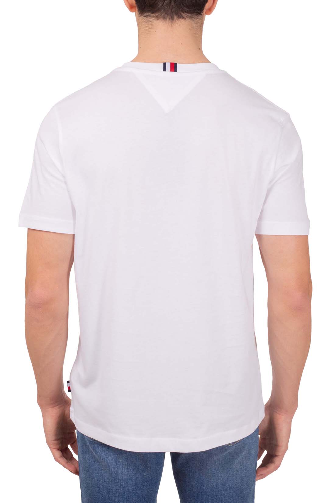 TOMMY HILFIGER - Men's T-shirt with flag logo  - Size S-6
