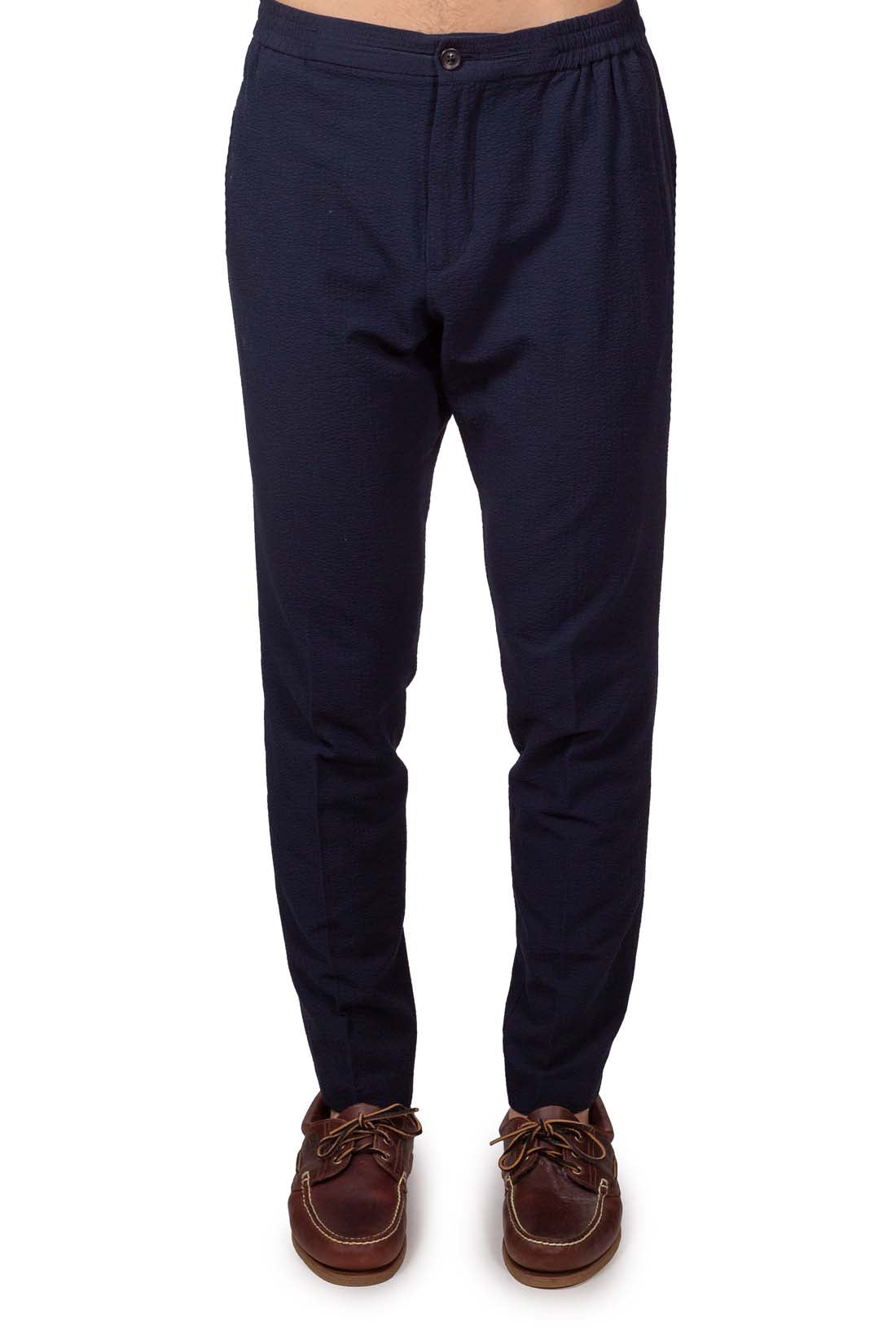 TOMMY HILFIGER - Men's seersucker Harlem chino trousers-1