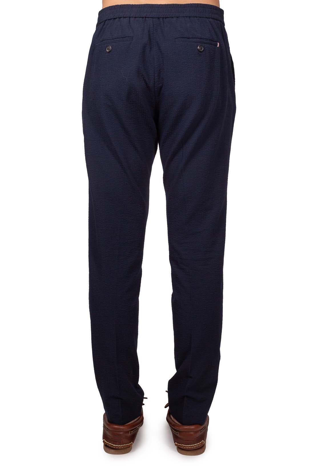 TOMMY HILFIGER - Men's seersucker Harlem chino trousers-2