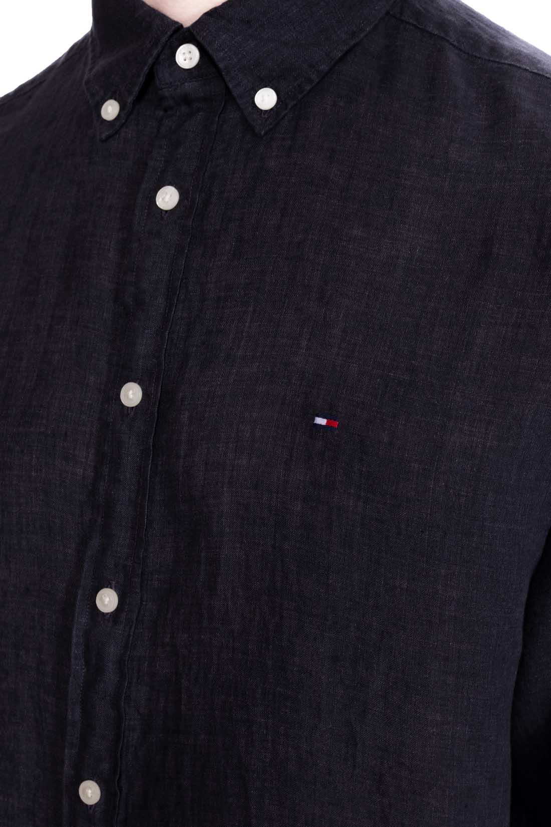 TOMMY HILFIGER - Men's regular linen shirt  - Size XXL-16