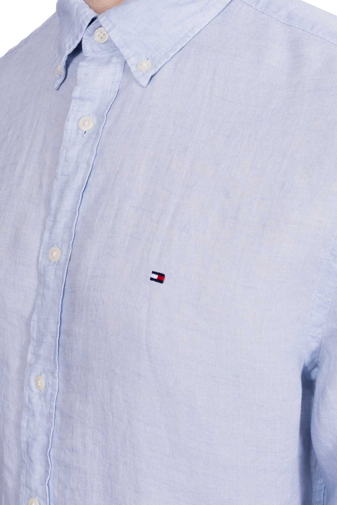 TOMMY HILFIGER - Men's regular linen shirt  - Size XXL-32