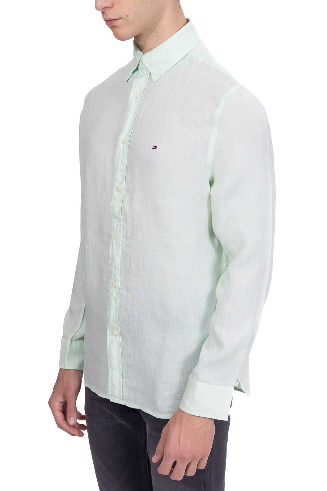 TOMMY HILFIGER - Men's regular linen shirt  - Size XXL-17