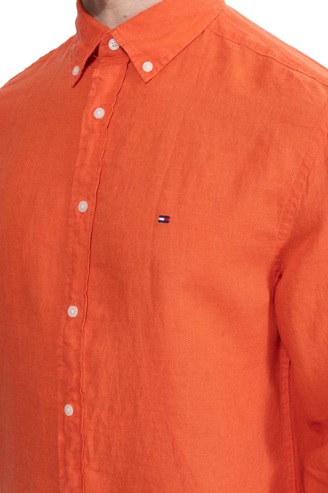 TOMMY HILFIGER - Men's regular linen shirt  - Size XXL-20