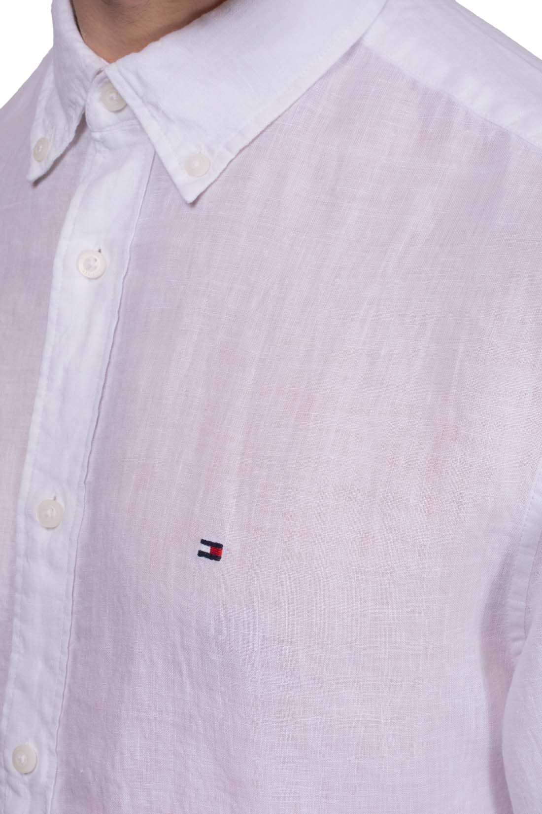 TOMMY HILFIGER - Men's regular linen shirt  - Size XXL-28