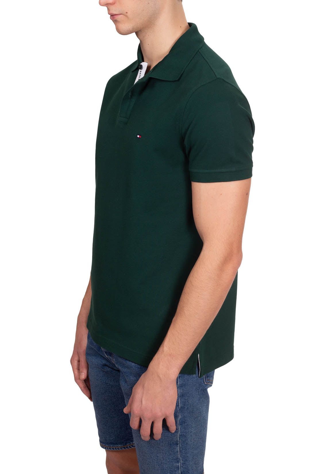TOMMY HILFIGER - Men's polo shirt with logo placket  - Size L-3