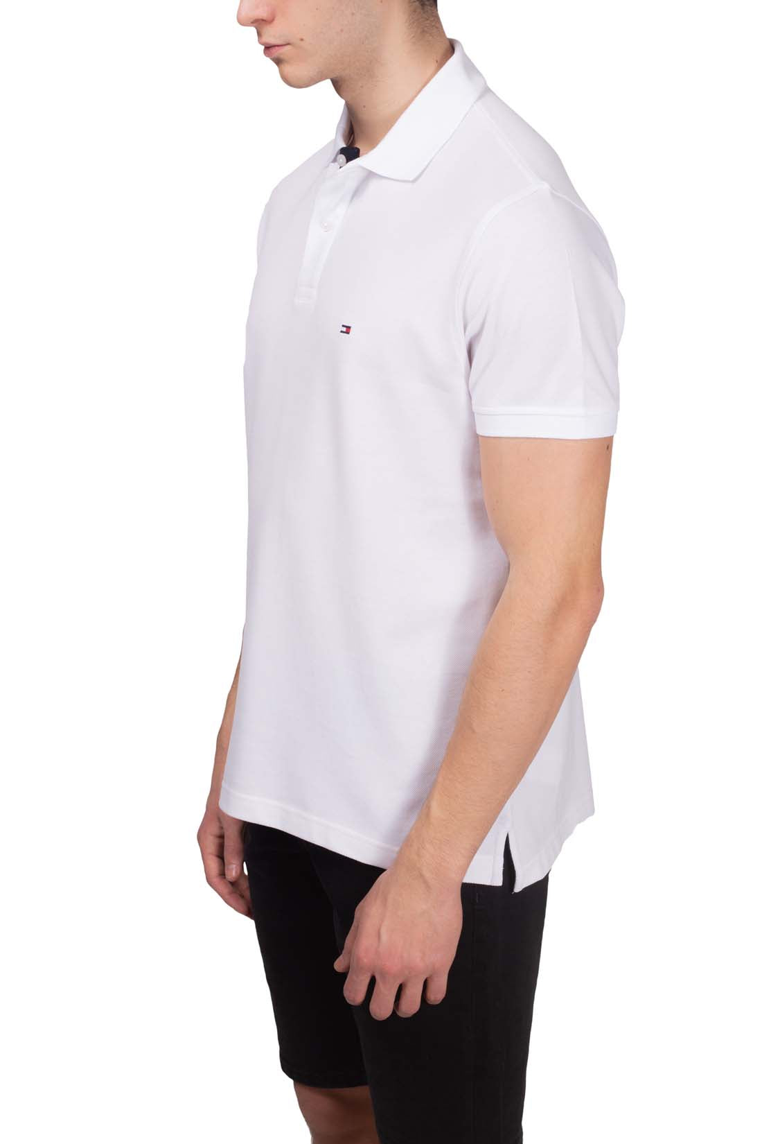 TOMMY HILFIGER - Men's polo shirt with logo placket  - Size L-11