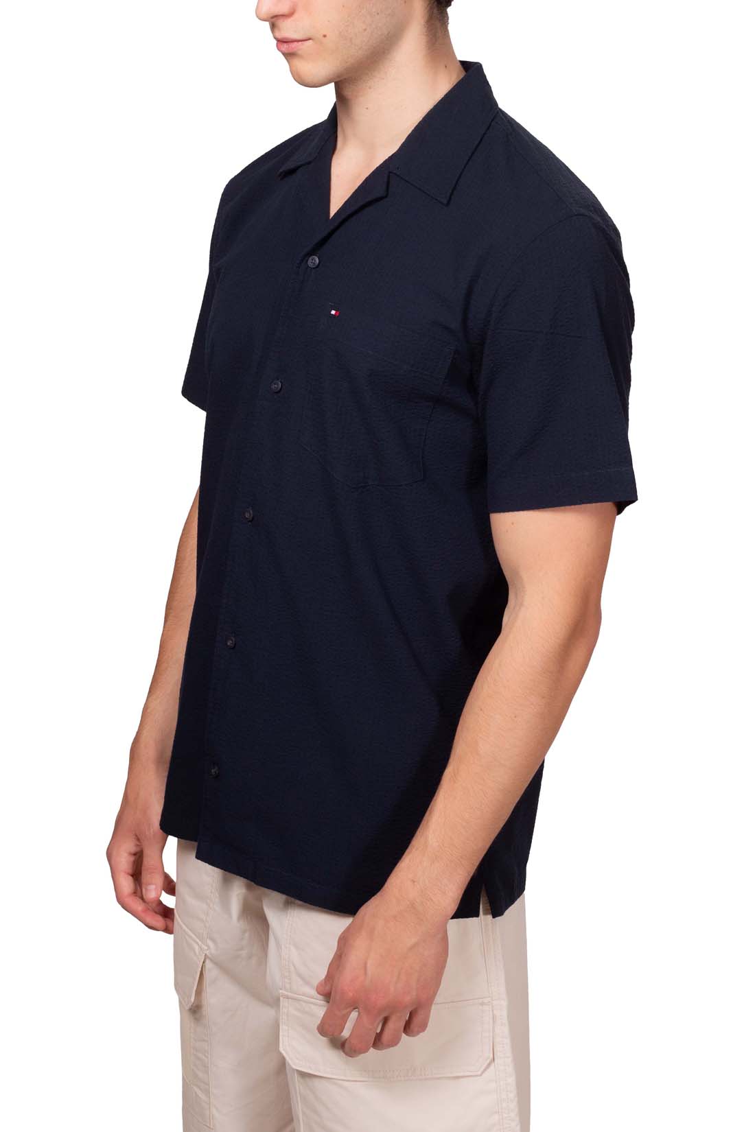 TOMMY HILFIGER - Men's seersucker shirt-11