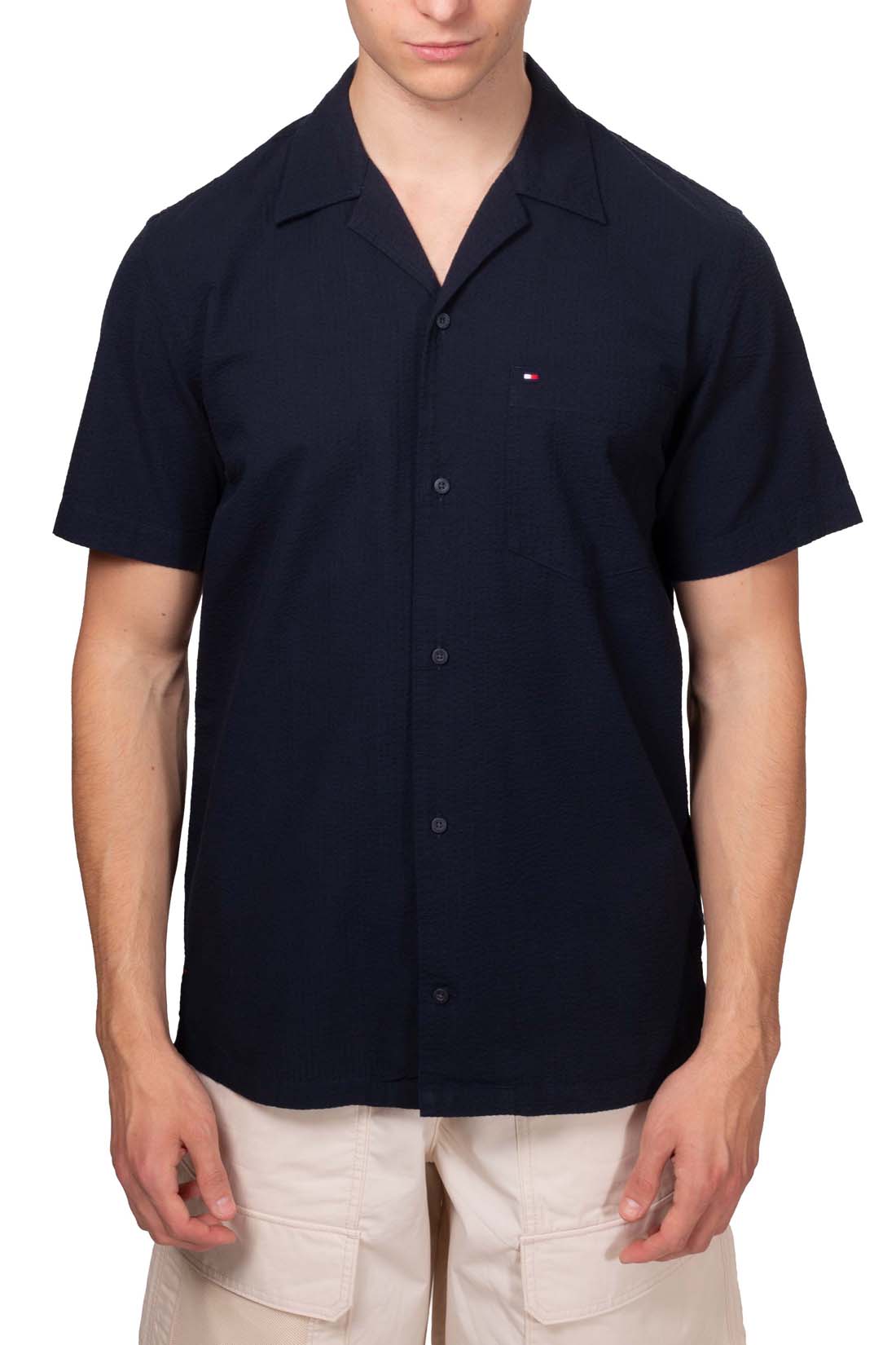 TOMMY HILFIGER - Men's seersucker shirt-13