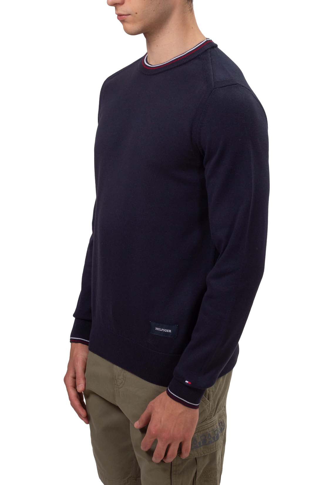 TOMMY HILFIGER - Men's pullover with signature piping-3