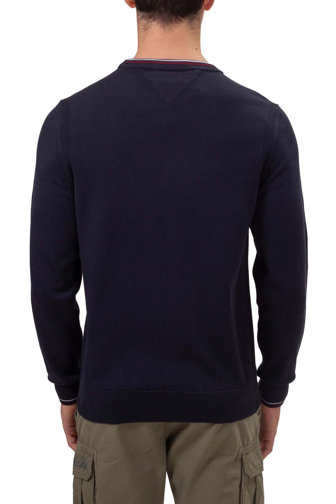 TOMMY HILFIGER - Men's pullover with signature piping-14
