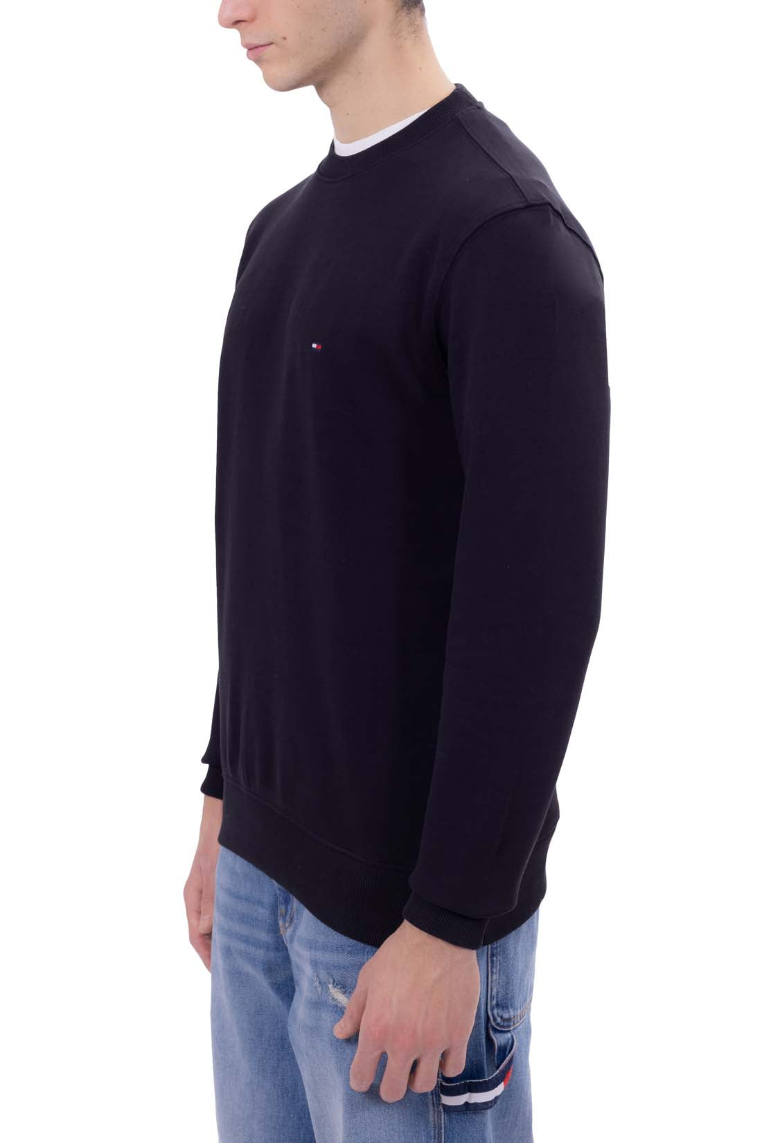 TOMMY HILFIGER - Men's summer crewneck sweatshirt with logo  - Size XL-9