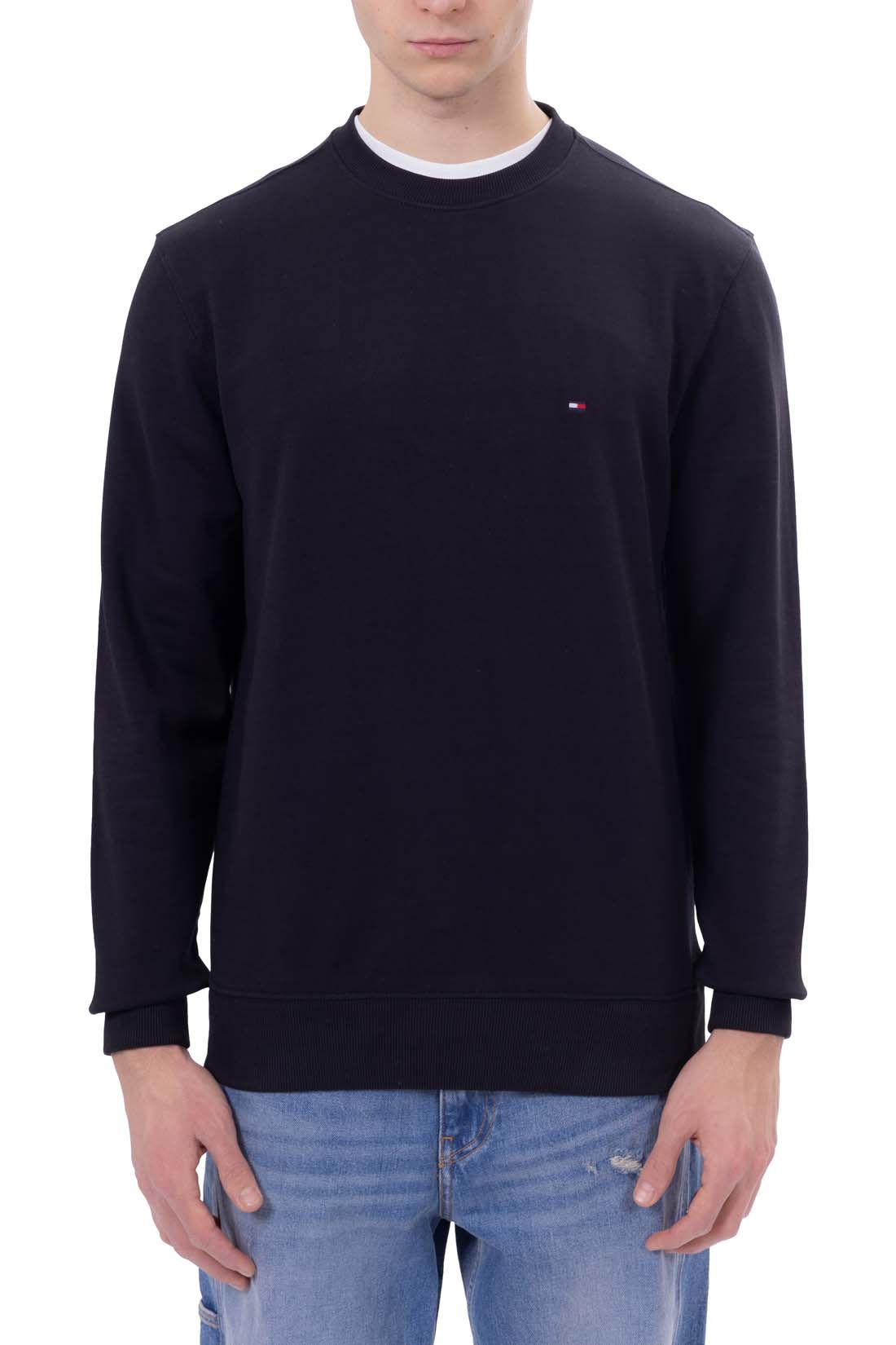 TOMMY HILFIGER - Men's summer crewneck sweatshirt with logo  - Size XL-3