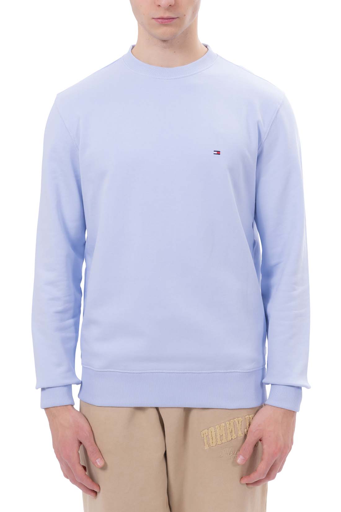 TOMMY HILFIGER - Men's summer crewneck sweatshirt with logo  - Size XL-47