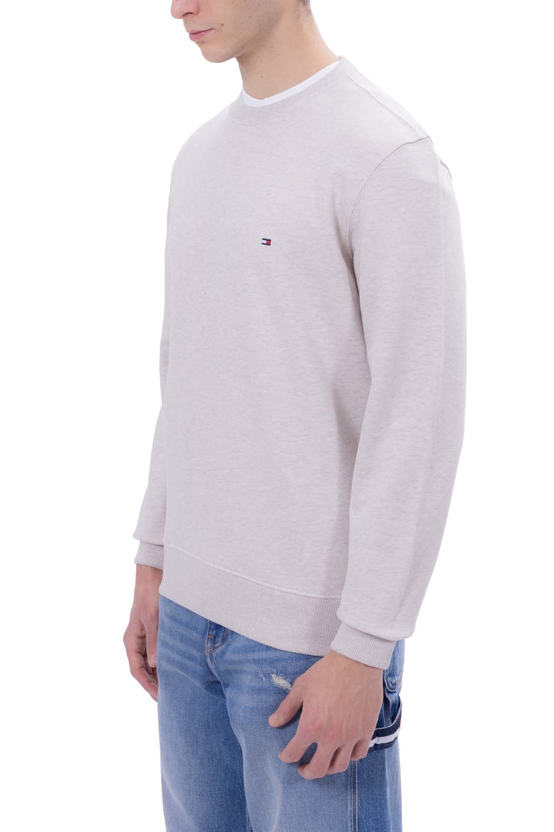 TOMMY HILFIGER - Men's summer crewneck sweatshirt with logo  - Size XL-37