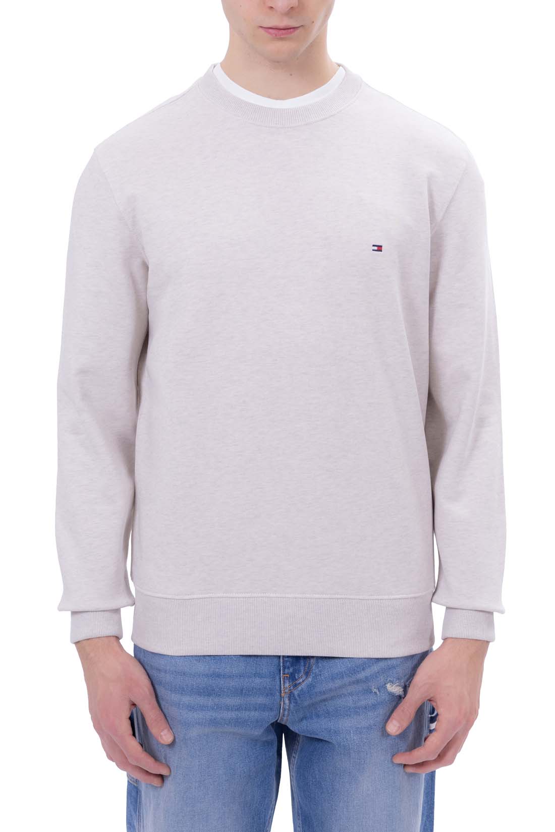 TOMMY HILFIGER - Men's summer crewneck sweatshirt with logo  - Size XL-39