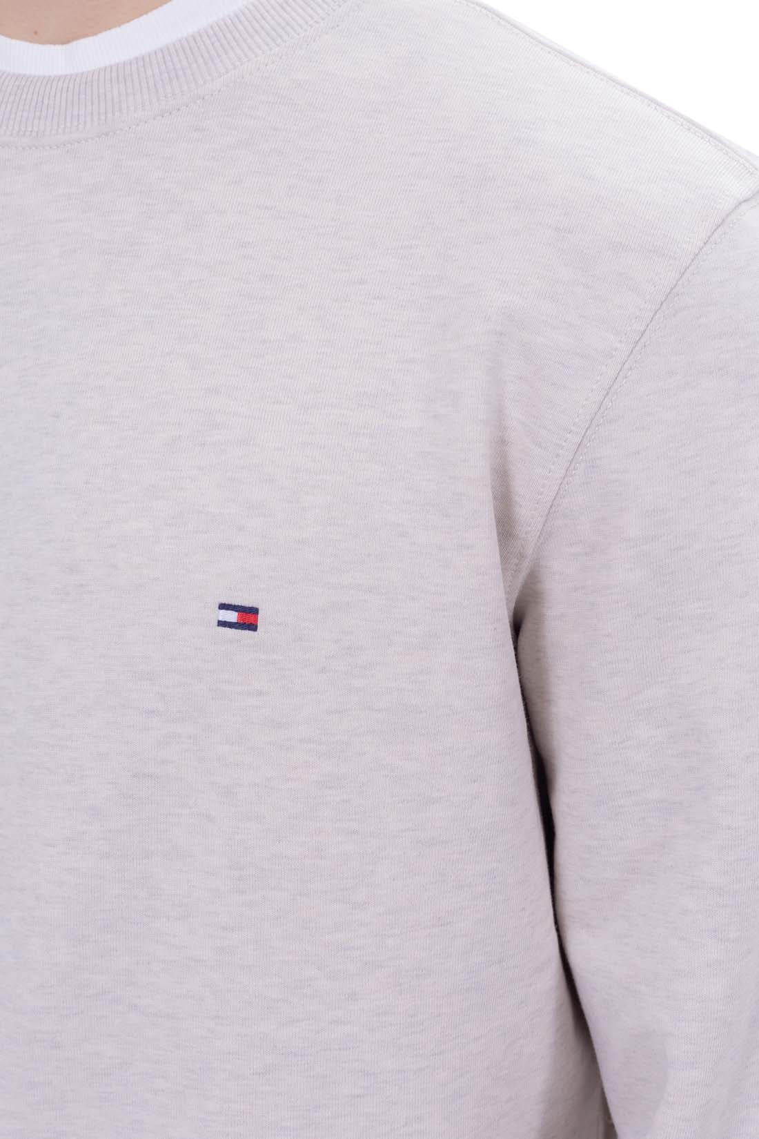 TOMMY HILFIGER - Men's summer crewneck sweatshirt with logo  - Size XL-36
