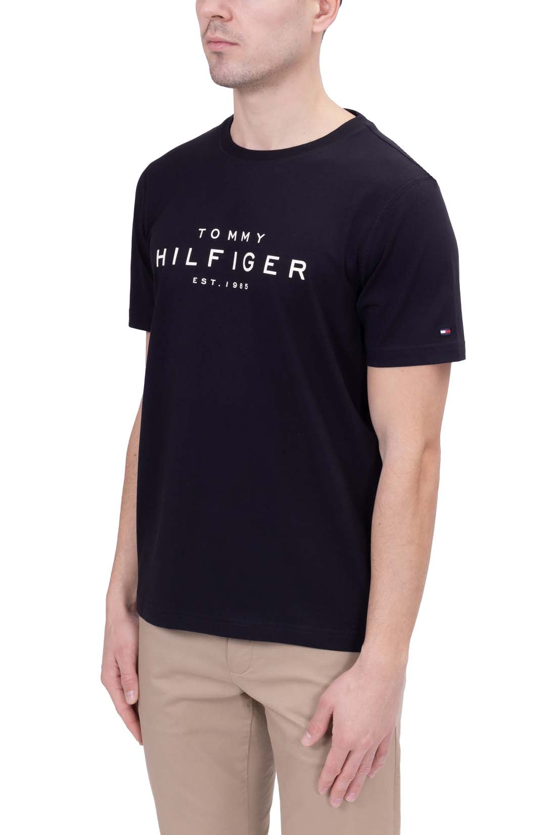 TOMMY HILFIGER - Men's regular T-shirt with printed logo  - Size 3XL-1