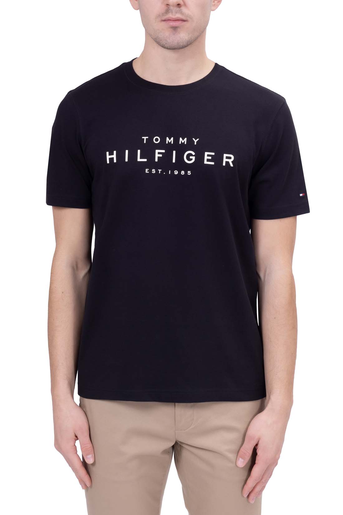 TOMMY HILFIGER - Men's regular T-shirt with printed logo  - Size 3XL-3