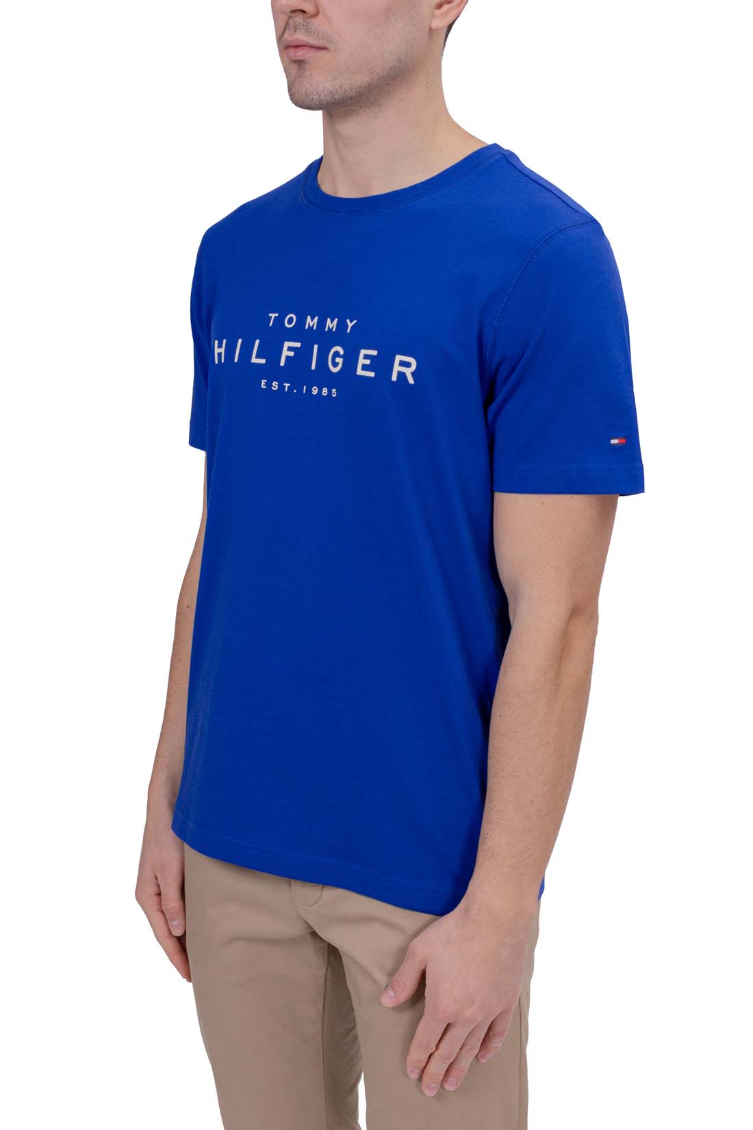 TOMMY HILFIGER - Men's regular T-shirt with printed logo  - Size 3XL-13